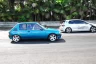 Photo MaitreFou - Auteur : Benjamin - Mots cl&eacute;s :  auto cfg circuit run tc pneu burn and drag pousse 