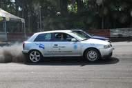 Photo MaitreFou - Auteur : Benjamin - Mots cl&eacute;s :  auto cfg circuit run tc pneu burn and drag pousse 