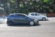 Photo MaitreFou - Auteur : Benjamin - Mots cl&eacute;s :  auto cfg circuit run tc pneu burn and drag pousse 