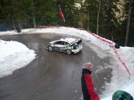 Photo MaitreFou - Auteur : Mathieu Vidal - Mots clés :  auto rallye monte carlo neige 