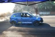Photo MaitreFou - Auteur : Benjamin - Mots clés :  auto cfg circuit run tc pneu burn and drag pousse 